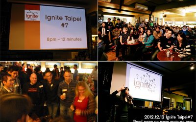 Ignite Taipei7 Elias用五分鐘談25年創業史