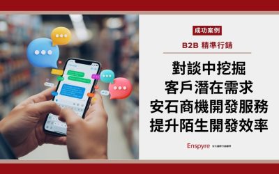 閒聊中挖掘出客戶潛在需求－安石商機開發服務，提升陌生開發效率！