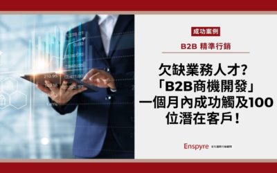 【客戶案例】數位科技新創公司透過「B2B商機開發」解決方案，一個月內成功觸及100位潛在客戶！