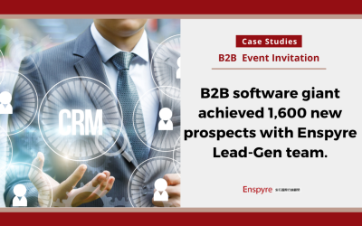 [Case Study] ​​A multinational B2B software giant aimed for 1,600 new customers per year, and Enspyre helped them achieve it!