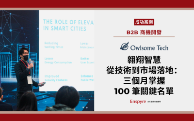 【客戶案例】翱翔智慧從技術出發，到市場落地：三個月掌握 100 筆關鍵名單